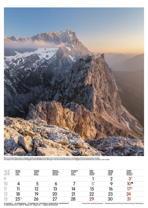 Bild: 9783731868866 | Alpen 2024 | Korsch Verlag | Kalender | Spiralbindung | 13 S. | 2024