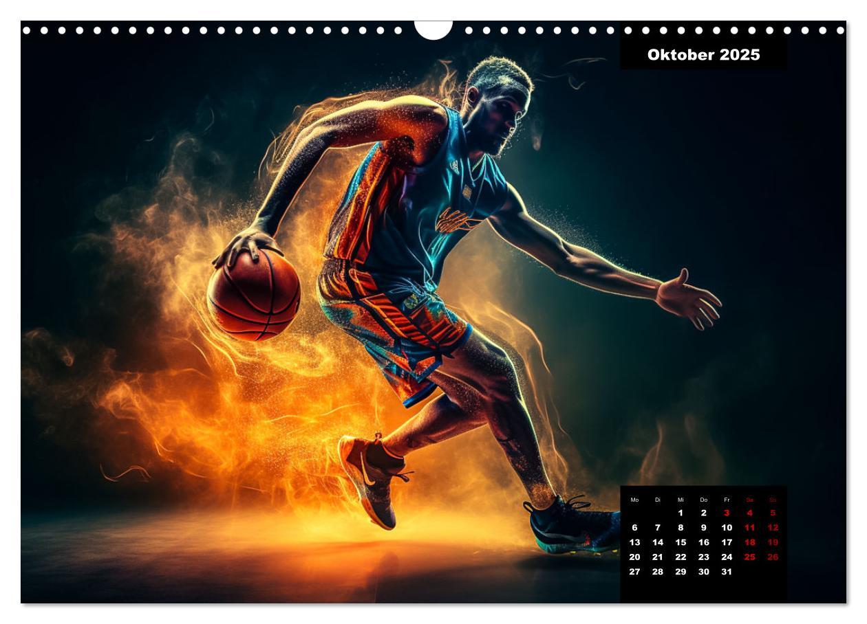 Bild: 9783383904974 | Faszination Basketball (Wandkalender 2025 DIN A3 quer), CALVENDO...