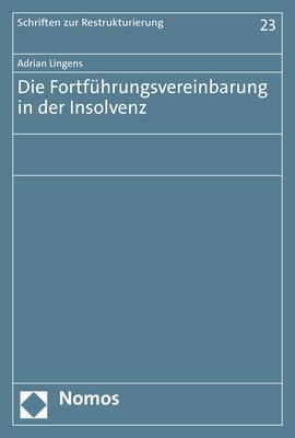 Cover: 9783848774852 | Die Fortführungsvereinbarung in der Insolvenz | Adrian Lingens | Buch