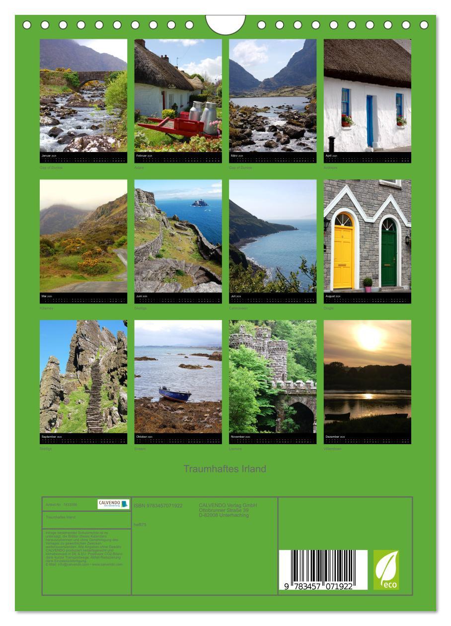 Bild: 9783457071922 | Traumhaftes Irland (Wandkalender 2025 DIN A4 hoch), CALVENDO...