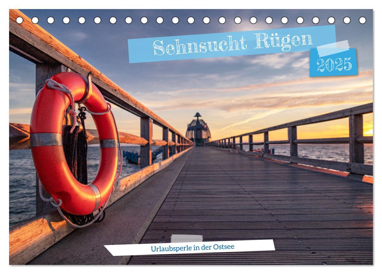 Cover: 9783383938719 | Sehnsucht Rügen (Tischkalender 2025 DIN A5 quer), CALVENDO...