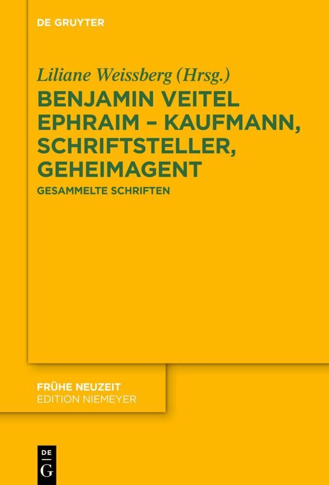 Cover: 9783110722406 | Benjamin Veitel Ephraim - Kaufmann, Schriftsteller, Geheimagent | Buch