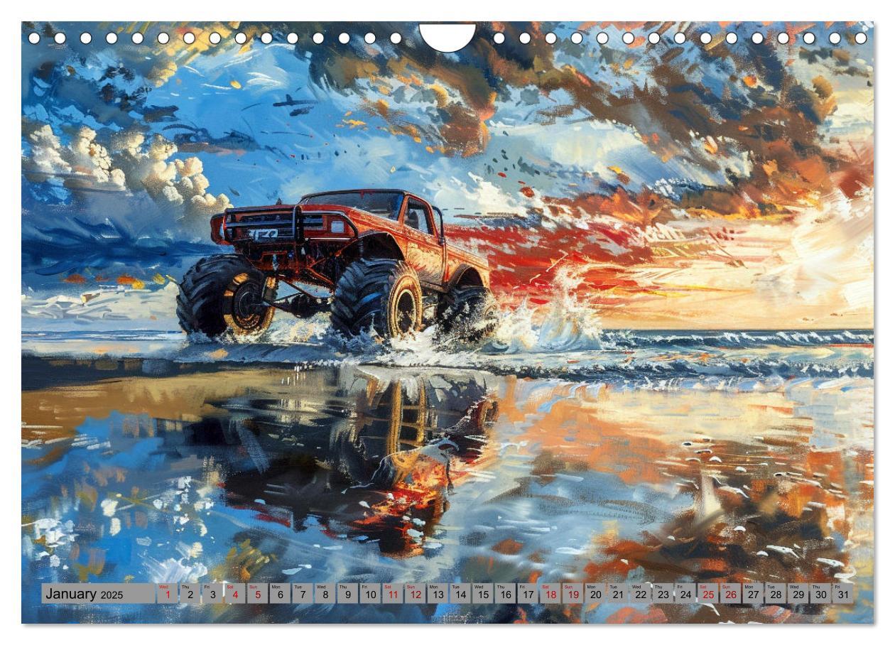 Bild: 9781325977208 | Monstertruck Madness (Wall Calendar 2025 DIN A4 landscape),...