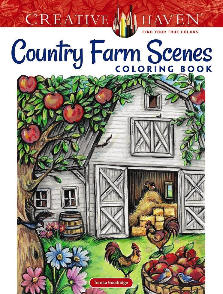 Cover: 9780486836737 | Creative Haven Country Farm Scenes Coloring Book | Teresa Goodridge