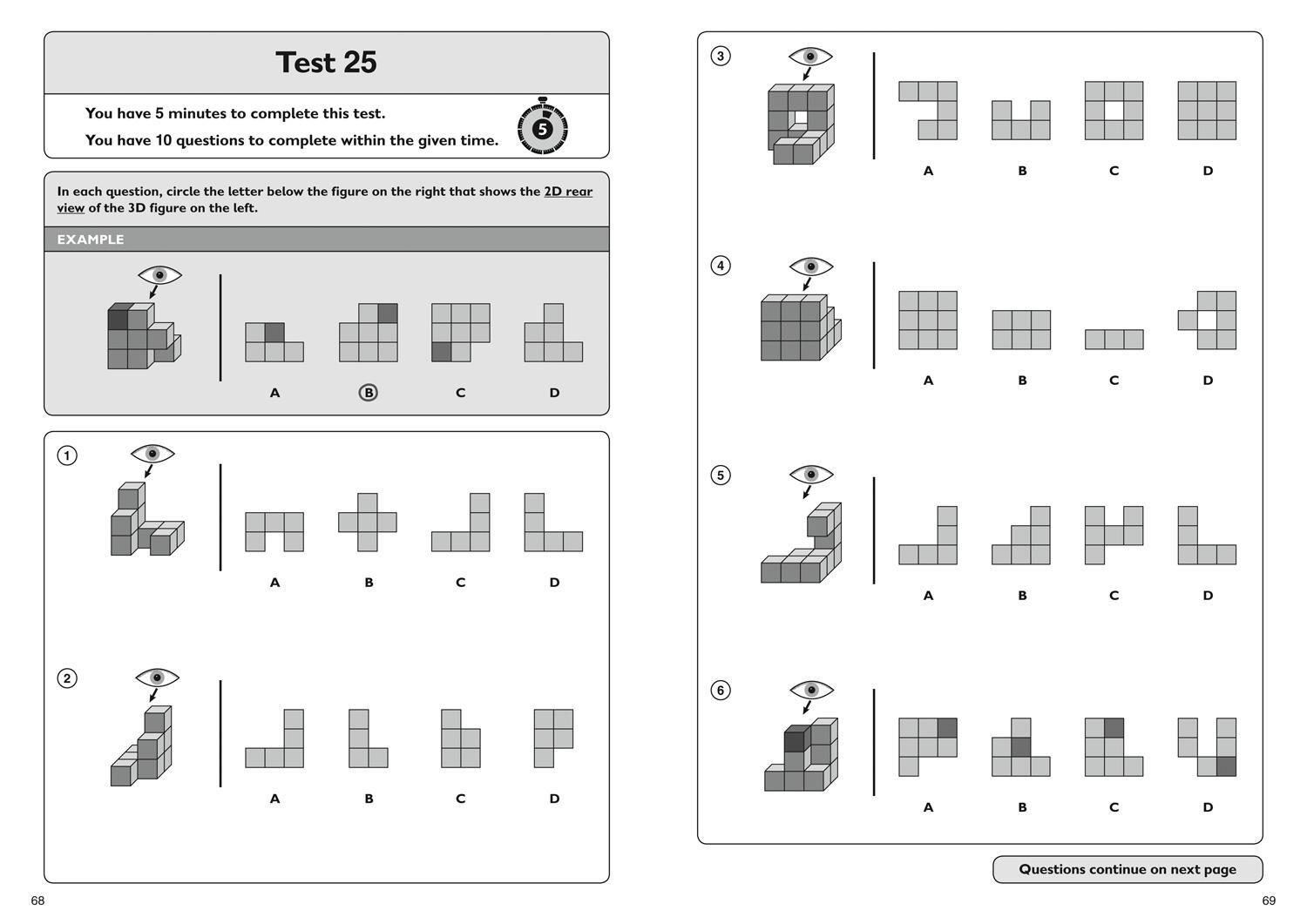 Bild: 9781844199198 | Letts 11+ Success - 11+ Spatial Reasoning Quick Practice Tests Age...