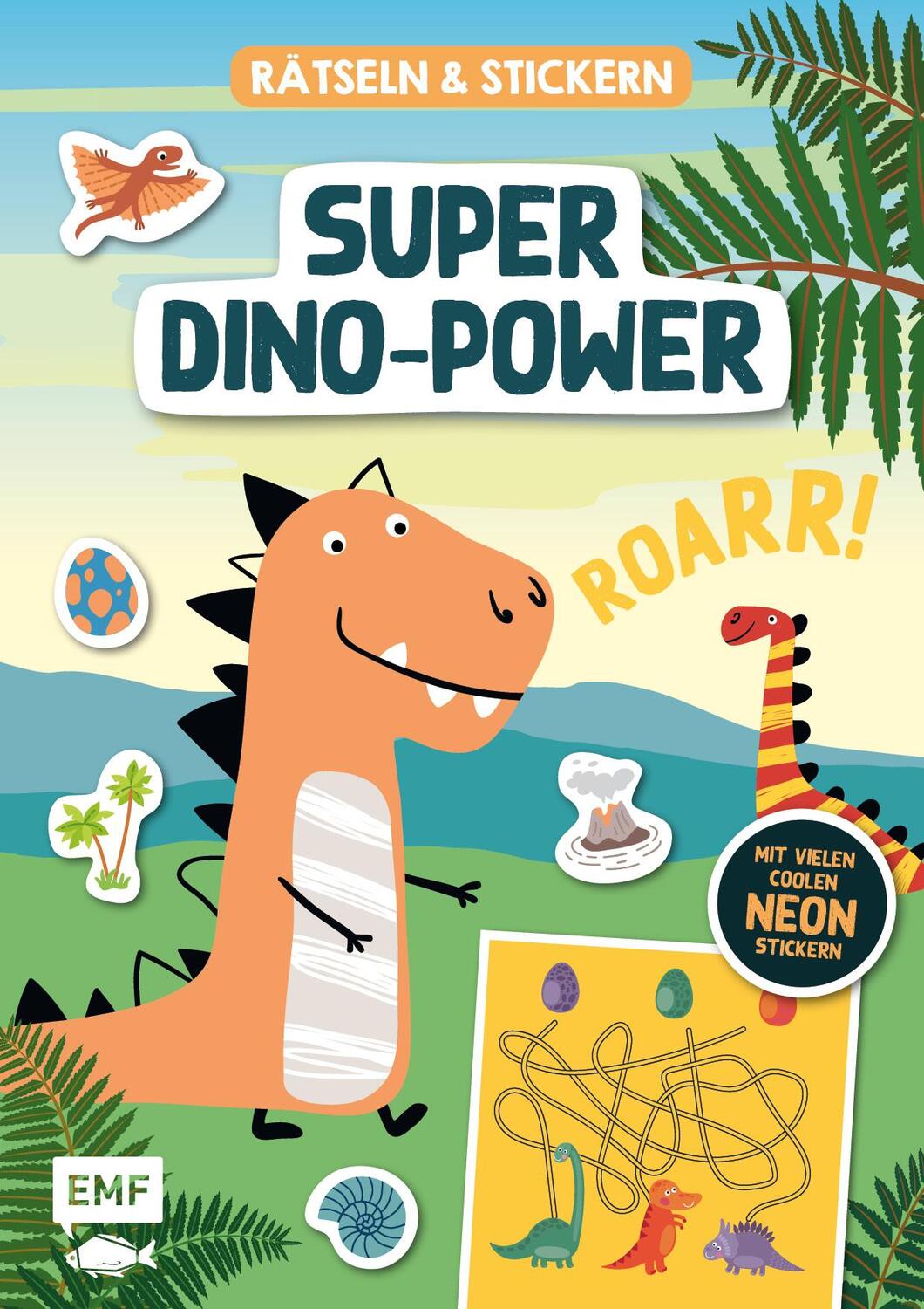 Cover: 9783745909272 | Rätseln und Stickern - Super-Dino-Power: Mit vielen coolen...