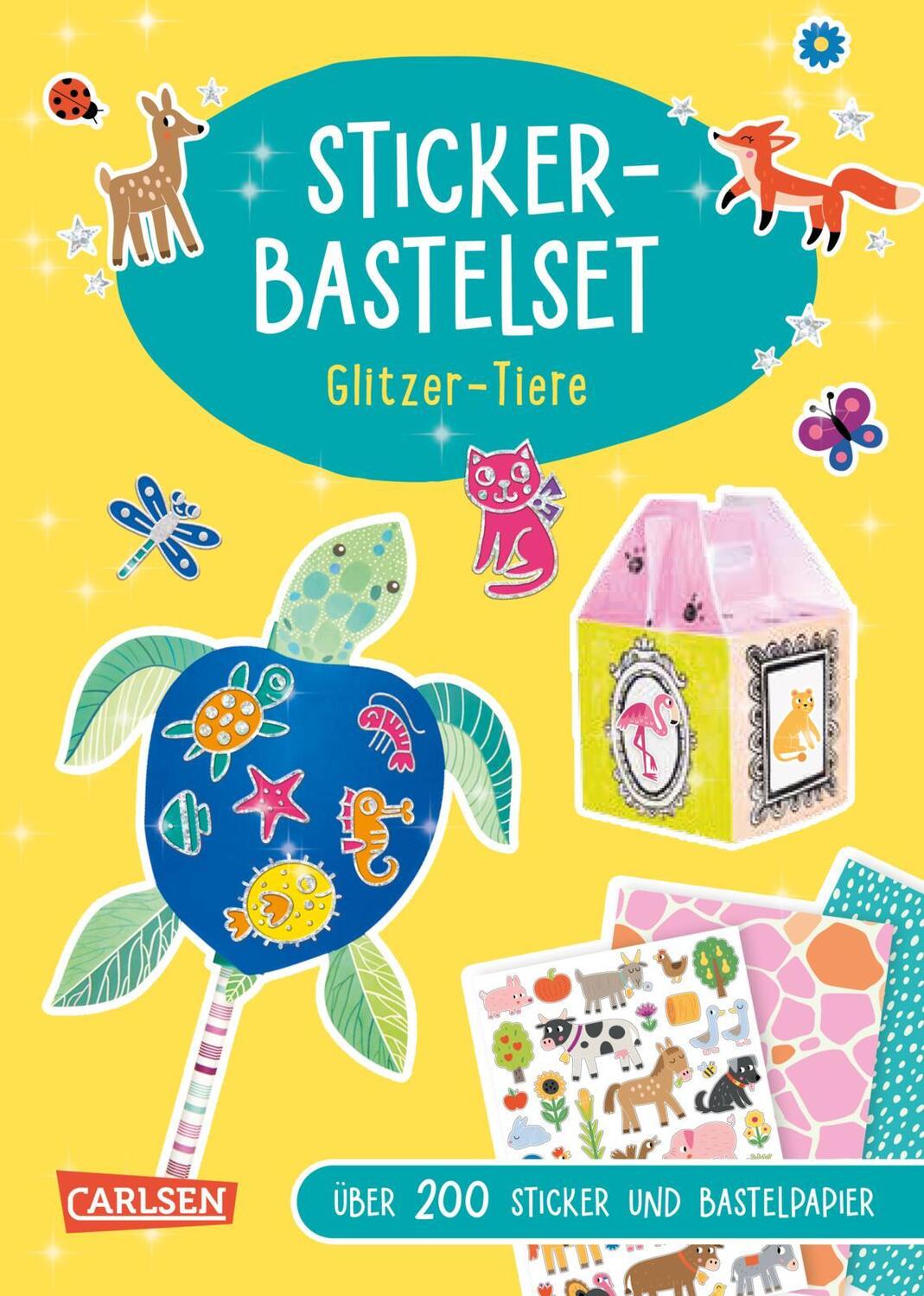 Cover: 9783551191892 | Sticker-Bastelset: Glitzer-Tiere | Anton Poitier | Taschenbuch | 16 S.