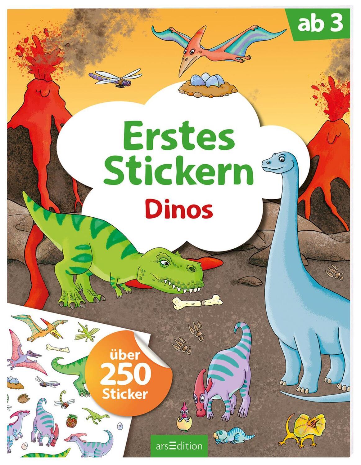 Bild: 9783845821719 | Erstes Stickern Dinos | Über 250 Sticker | Taschenbuch | 24 S. | 2017