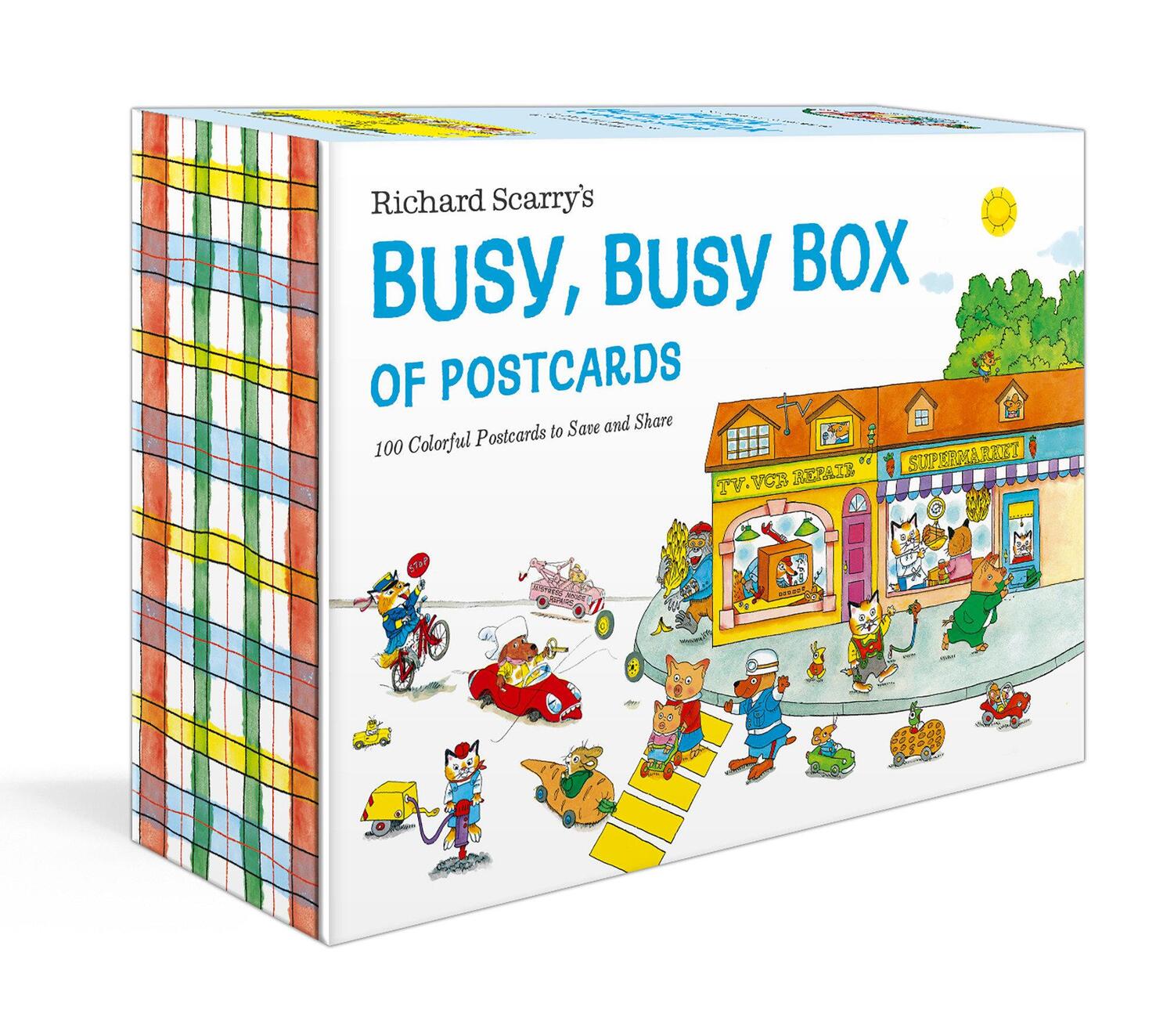 Cover: 9780593580028 | Richard Scarry's Busy, Busy Box of Postcards | Richard Scarry | 2024