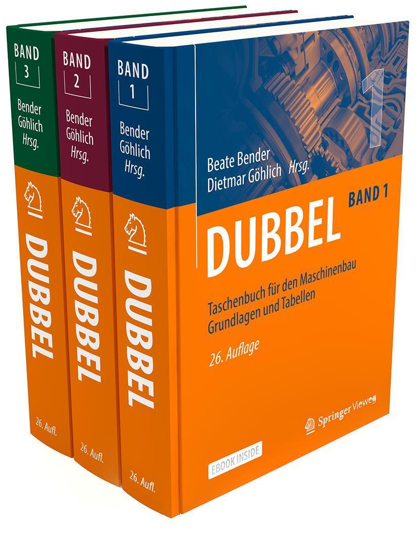 Cover: 9783662620182 | Dubbel Taschenbuch für den Maschinenbau SET 1-3 | Beate Bender (u. a.)