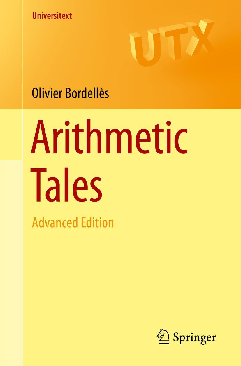 Cover: 9783030549459 | Arithmetic Tales | Advanced Edition | Olivier Bordellès | Taschenbuch