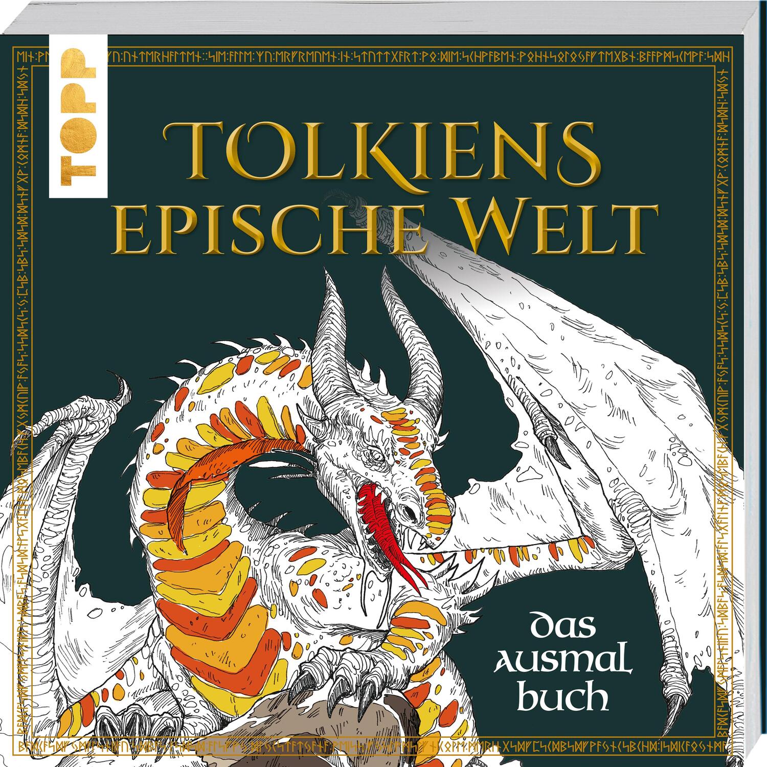 Cover: 9783735880239 | Tolkiens epische Welt. Das Ausmalbuch | Mauro Mazzara | Taschenbuch