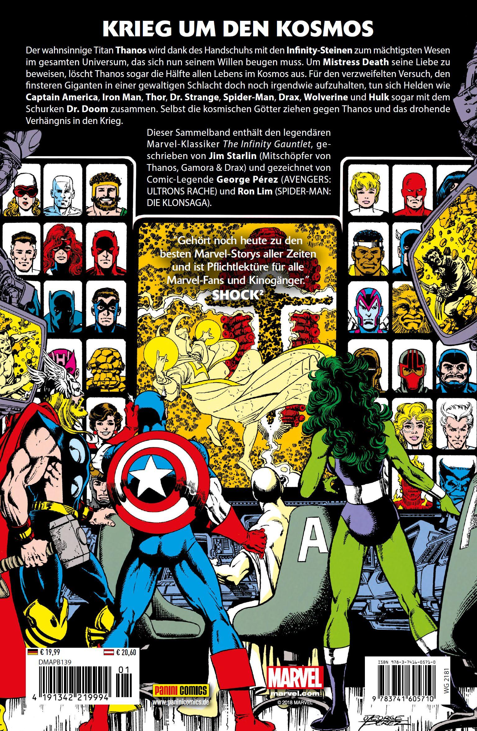 Rückseite: 9783741605710 | The Infinity Gauntlet: Die ewige Fehde | Jim Starlin (u. a.) | Buch