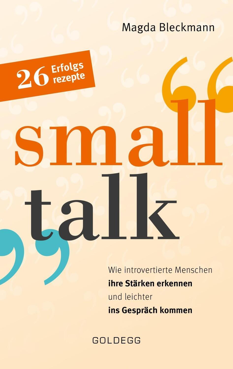 Cover: 9783990600931 | Smalltalk | Magda Bleckmann | Buch | 240 S. | Deutsch | 2018