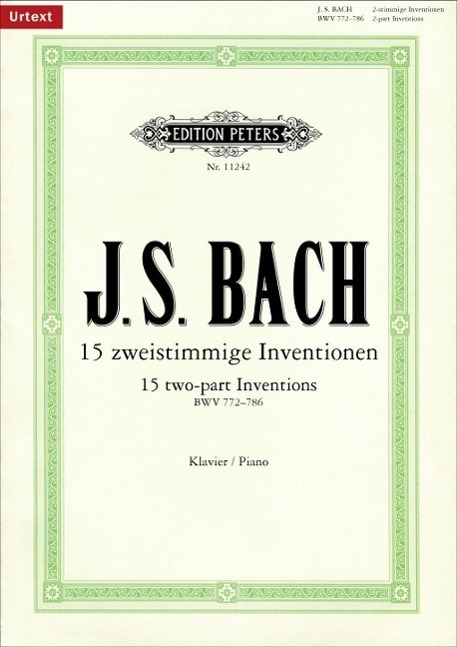 Cover: 9790014111267 | 15 zweistimmige Inventionen | BWV 772-786 | Johann Sebastian Bach