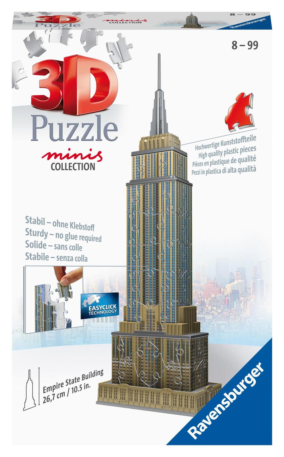 Cover: 4005556112715 | Ravensburger 3D Puzzle 11271 - Mini Empire State Building - 54...