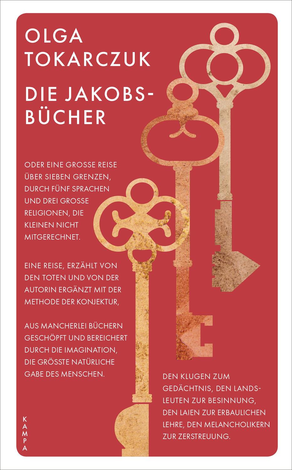 Cover: 9783311150329 | Die Jakobsbücher | Olga Tokarczuk | Taschenbuch | Kampa Pocket | 2021