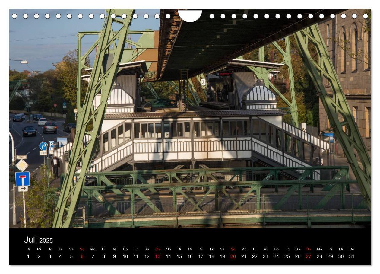 Bild: 9783435527618 | Die Wuppertaler Schwebebahn (Wandkalender 2025 DIN A4 quer),...