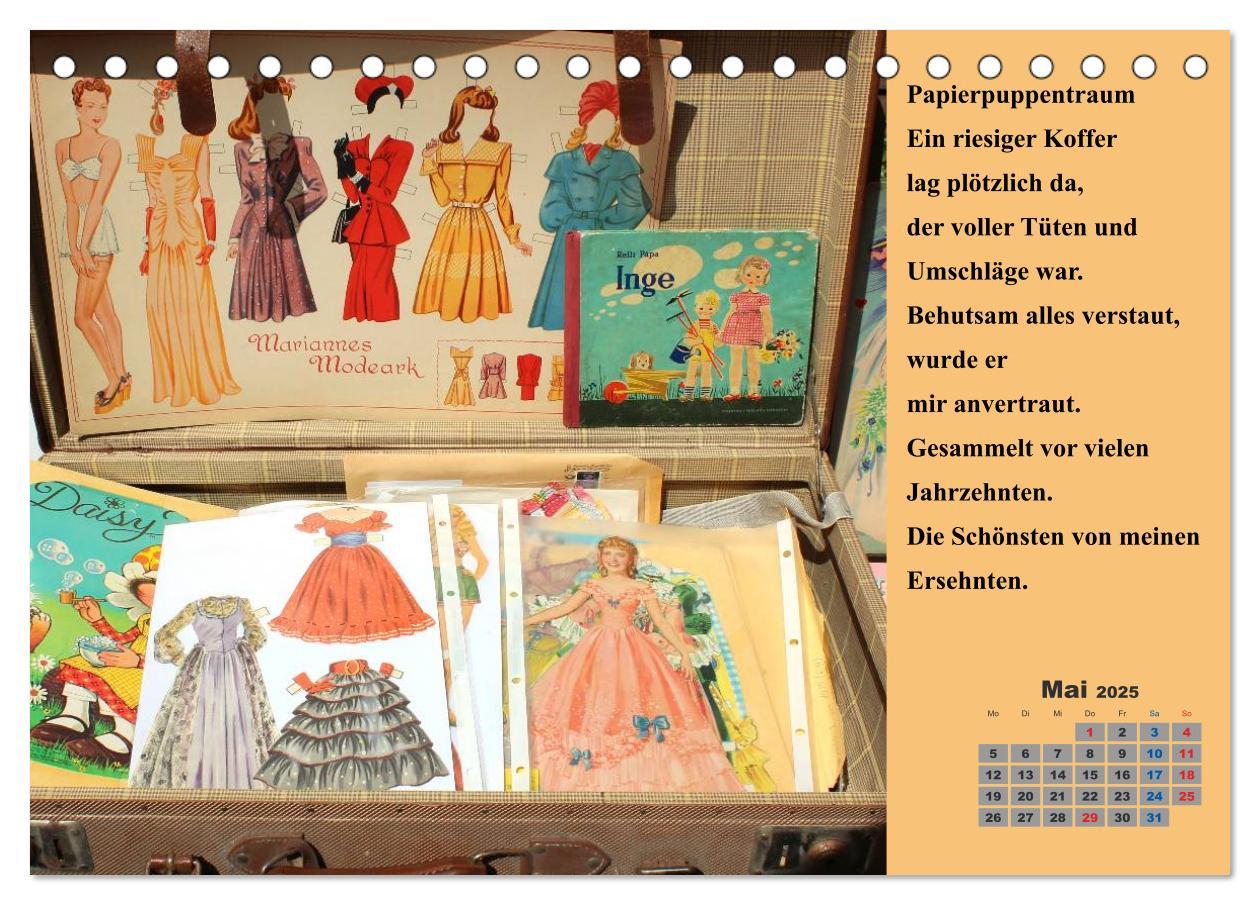 Bild: 9783435594573 | Papierpuppenpoesie (Tischkalender 2025 DIN A5 quer), CALVENDO...