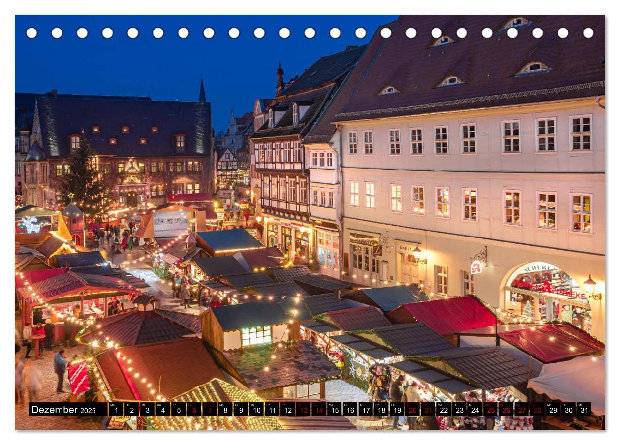 Bild: 9783435221899 | Fachwerkstadt Quedlinburg (Tischkalender 2025 DIN A5 quer),...