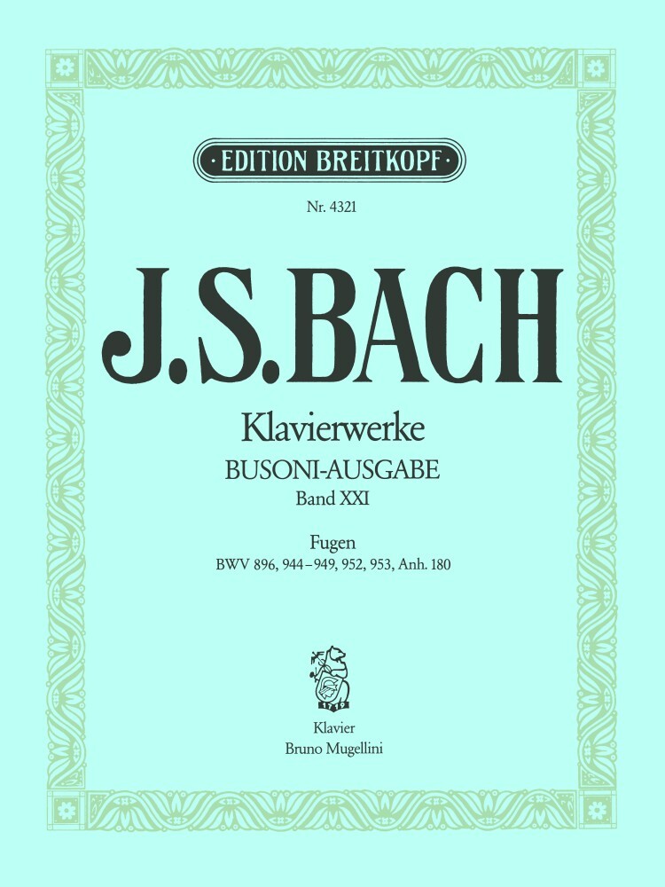 Cover: 9790004162750 | Fugen | Johann Sebastian Bach | Buch | Breitkopf &amp; Härtel