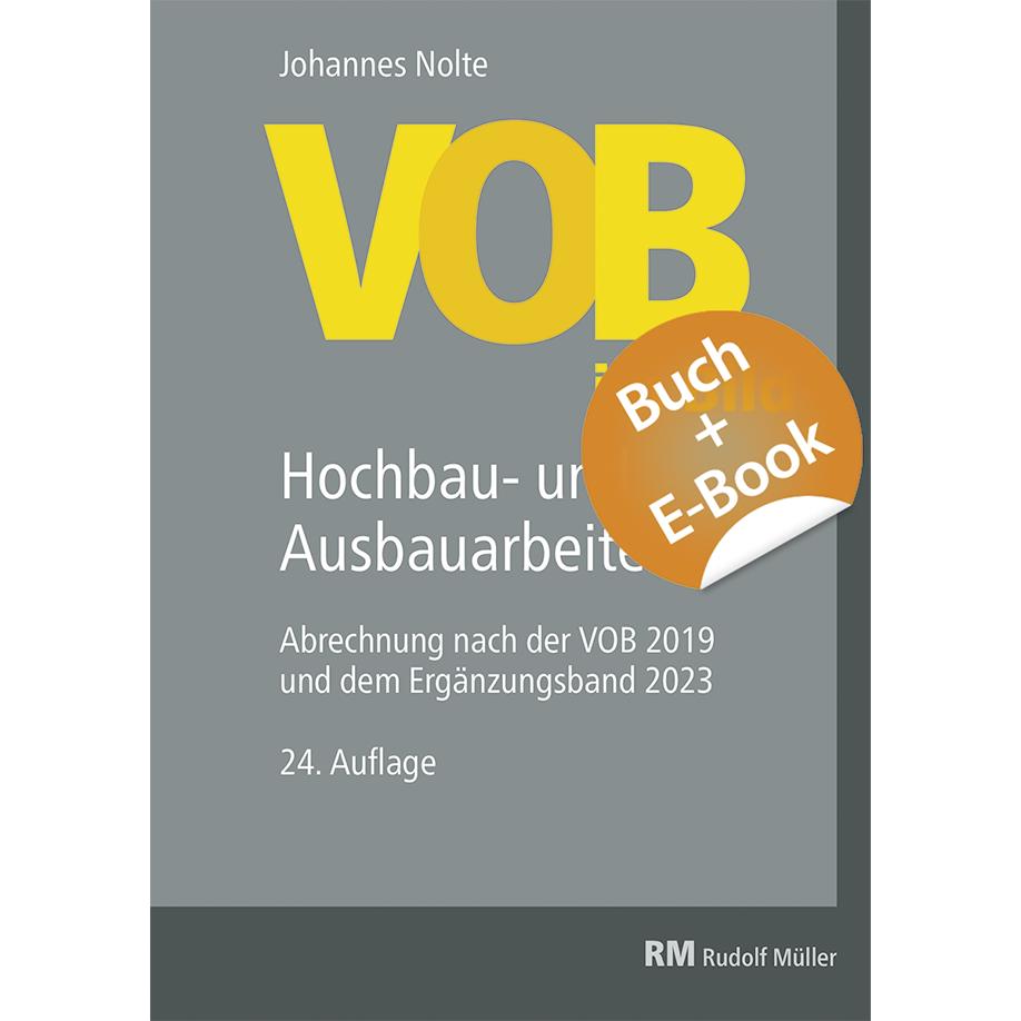 Cover: 9783481047887 | VOB im Bild-Hochbau-und Ausbauarbeiten-mit E-Book | Johannes Nolte