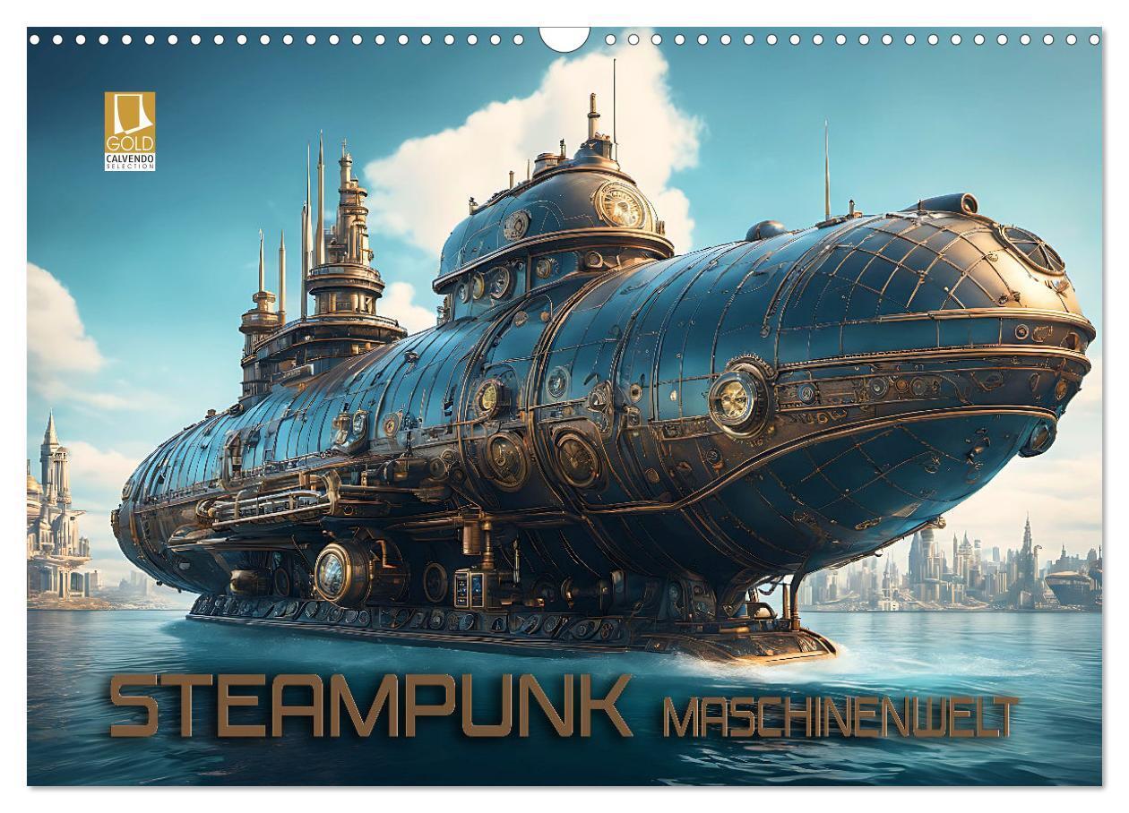 Cover: 9783383826795 | Steampunk Maschinenwelt (Wandkalender 2025 DIN A3 quer), CALVENDO...