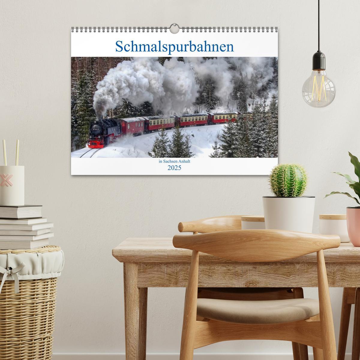 Bild: 9783435686971 | Schmalspurbahnen in Sachsen Anhalt (Wandkalender 2025 DIN A3 quer),...