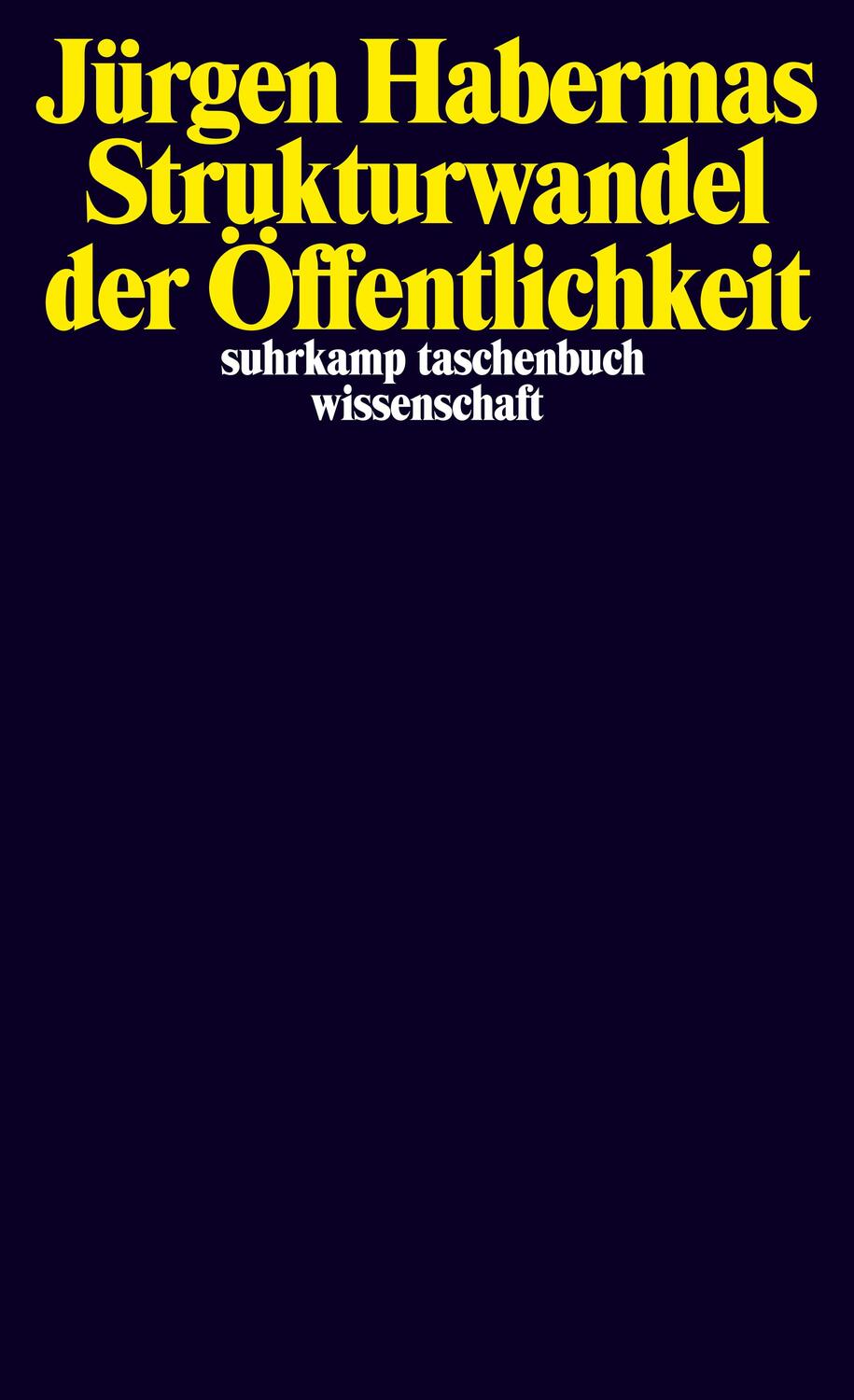 Cover: 9783518284919 | Strukturwandel der Öffentlichkeit | Jürgen Habermas | Taschenbuch
