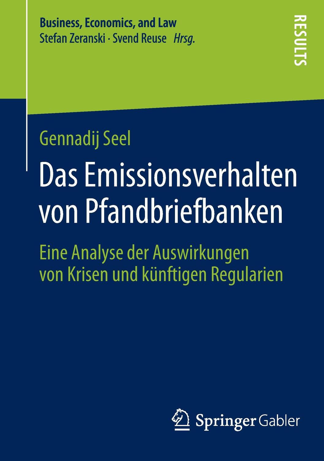 Cover: 9783658052782 | Das Emissionsverhalten von Pfandbriefbanken | Gennadij Seel | Buch
