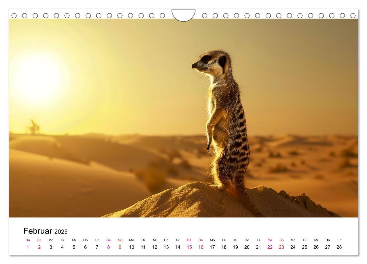 Bild: 9783457215081 | Erdmännchen - coole Typen (Wandkalender 2025 DIN A4 quer), CALVENDO...