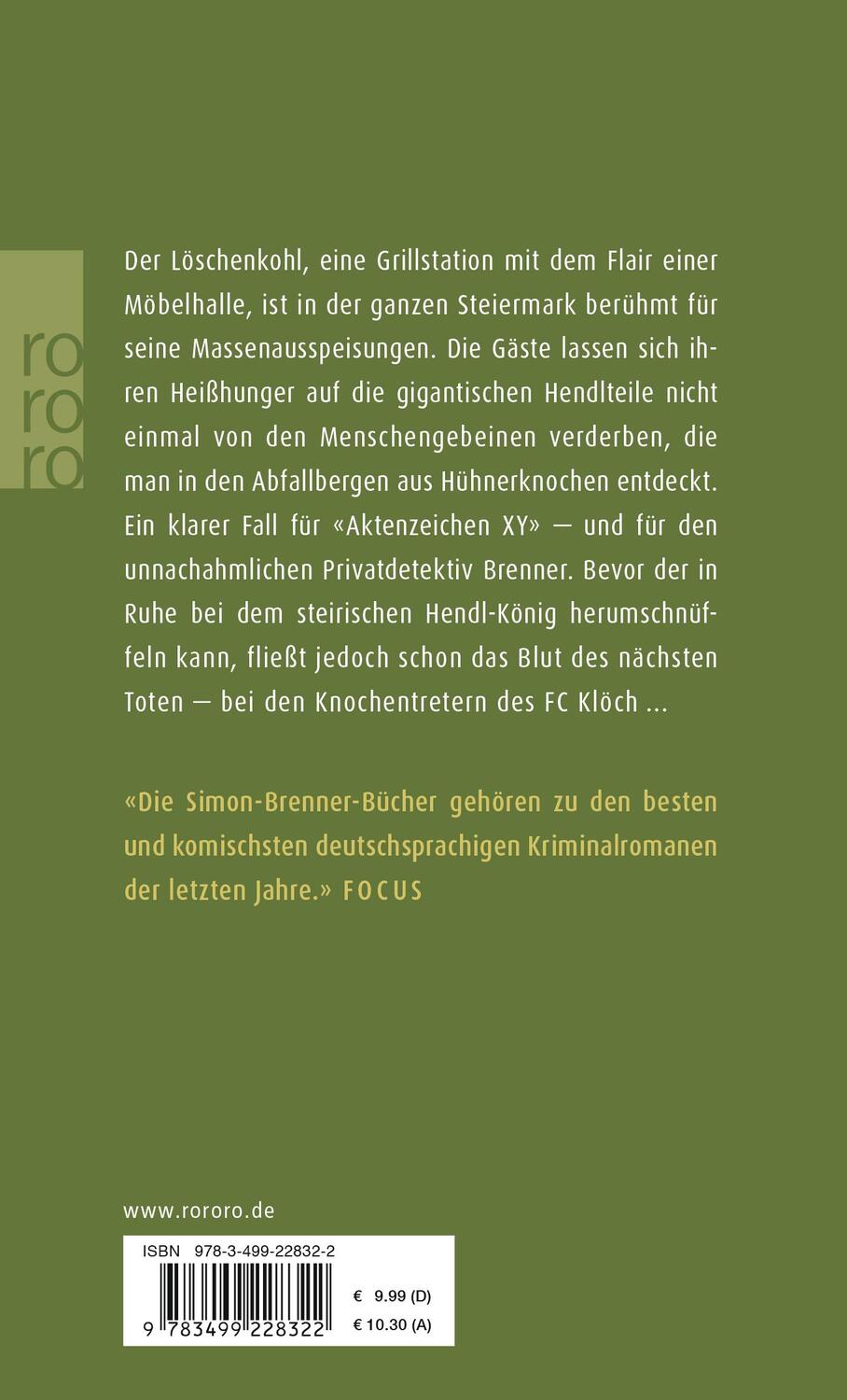 Rückseite: 9783499228322 | Der Knochenmann | Wolf Haas | Taschenbuch | Privatdetektiv Brenner