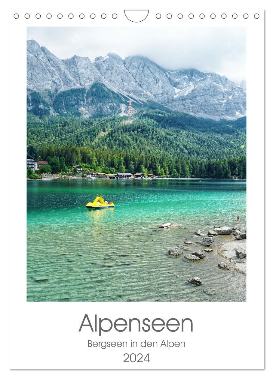 Cover: 9783675723856 | Alpenseen (Wandkalender 2024 DIN A4 hoch), CALVENDO Monatskalender