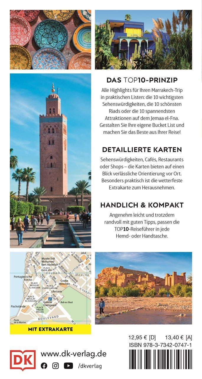 Rückseite: 9783734207471 | TOP10 Reiseführer Marrakech | Taschenbuch | Top 10-Reiseführer | 2023