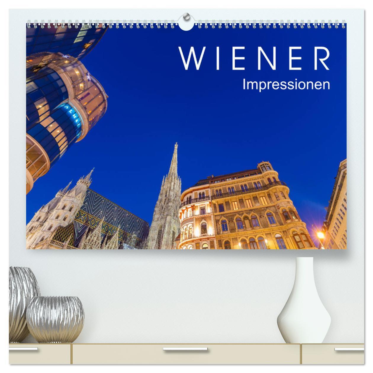 Cover: 9783383159756 | W I E N E R Impressionen (hochwertiger Premium Wandkalender 2024...