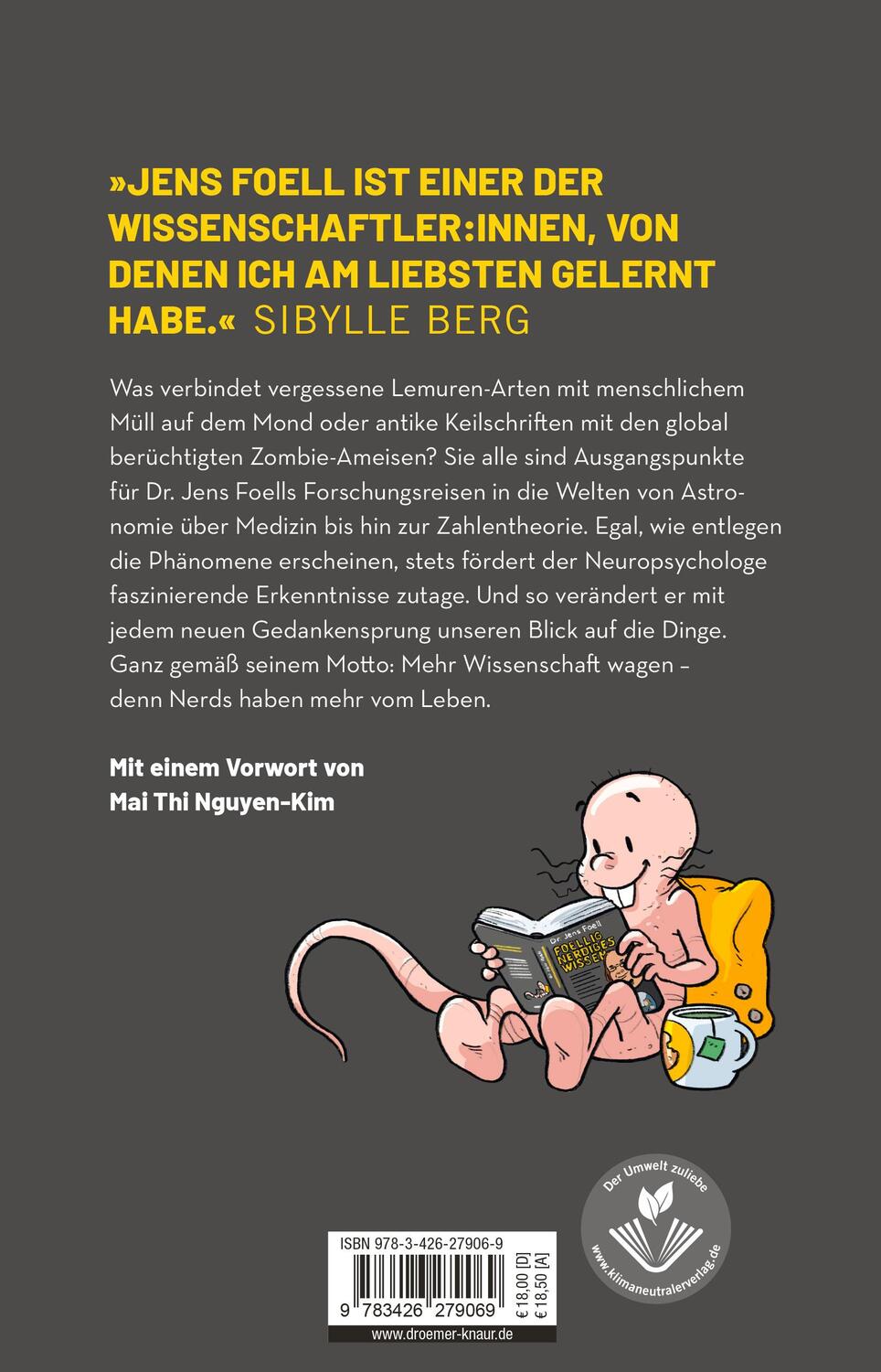 Rückseite: 9783426279069 | Foellig nerdiges Wissen | Jens Foell | Taschenbuch | 288 S. | Deutsch