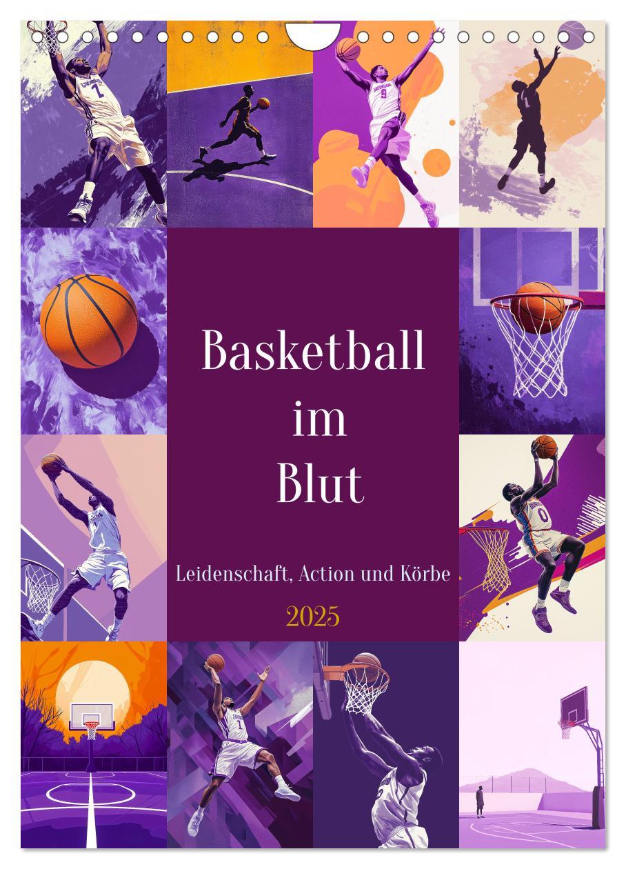 Cover: 9783457205099 | Basketball im Blut (Wandkalender 2025 DIN A4 hoch), CALVENDO...