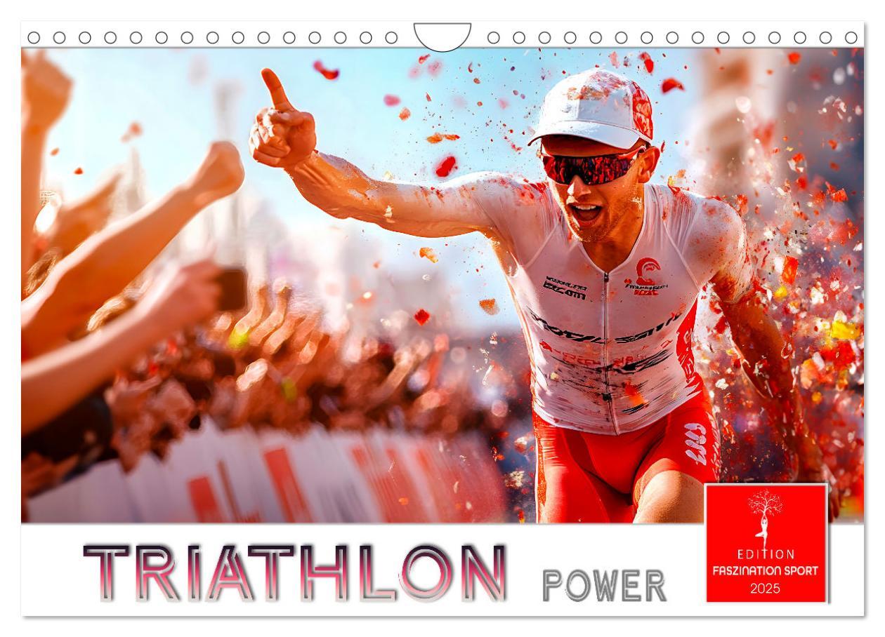 Cover: 9783457226377 | Triathlon Power (Wandkalender 2025 DIN A4 quer), CALVENDO...