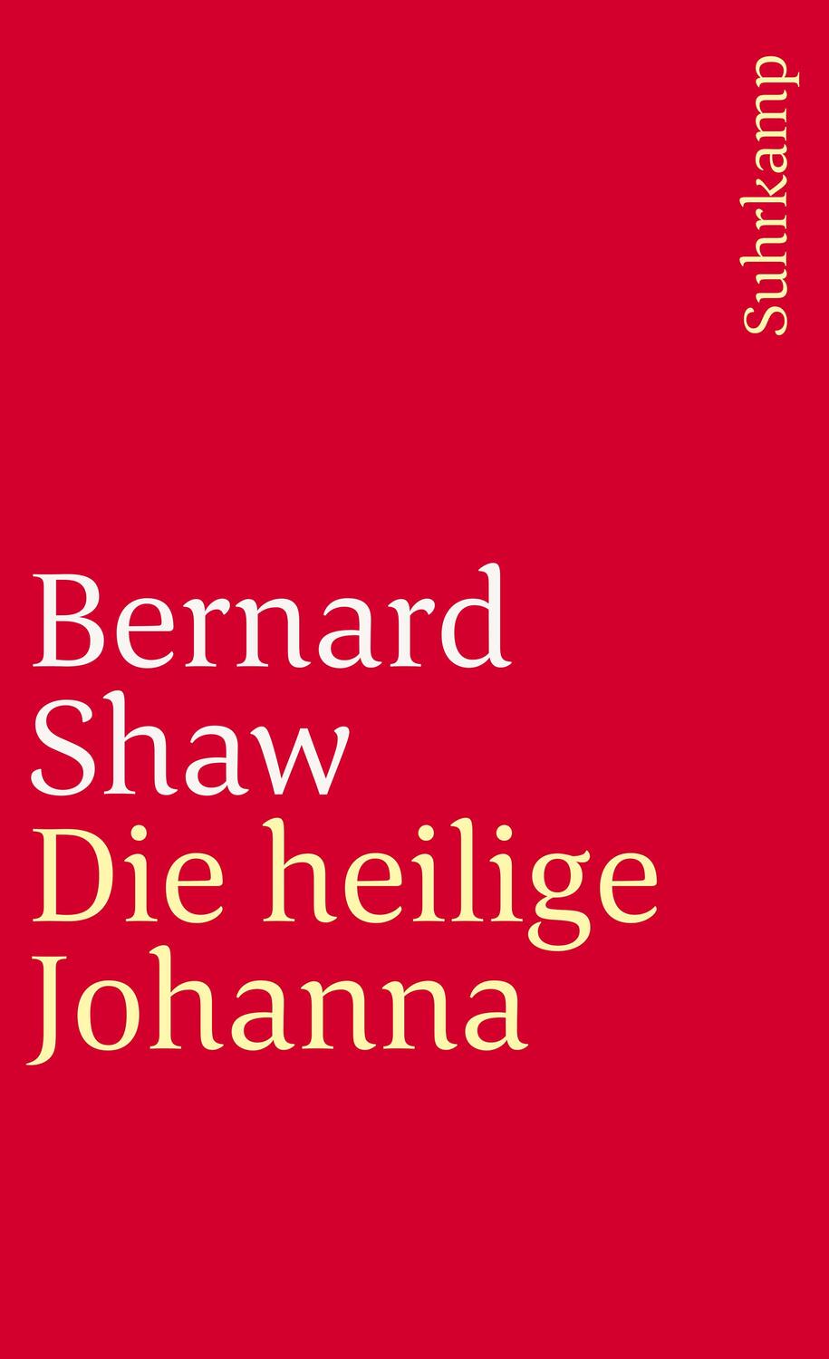 Cover: 9783518383612 | Die heilige Johanna | George Bernard Shaw | Taschenbuch | Deutsch