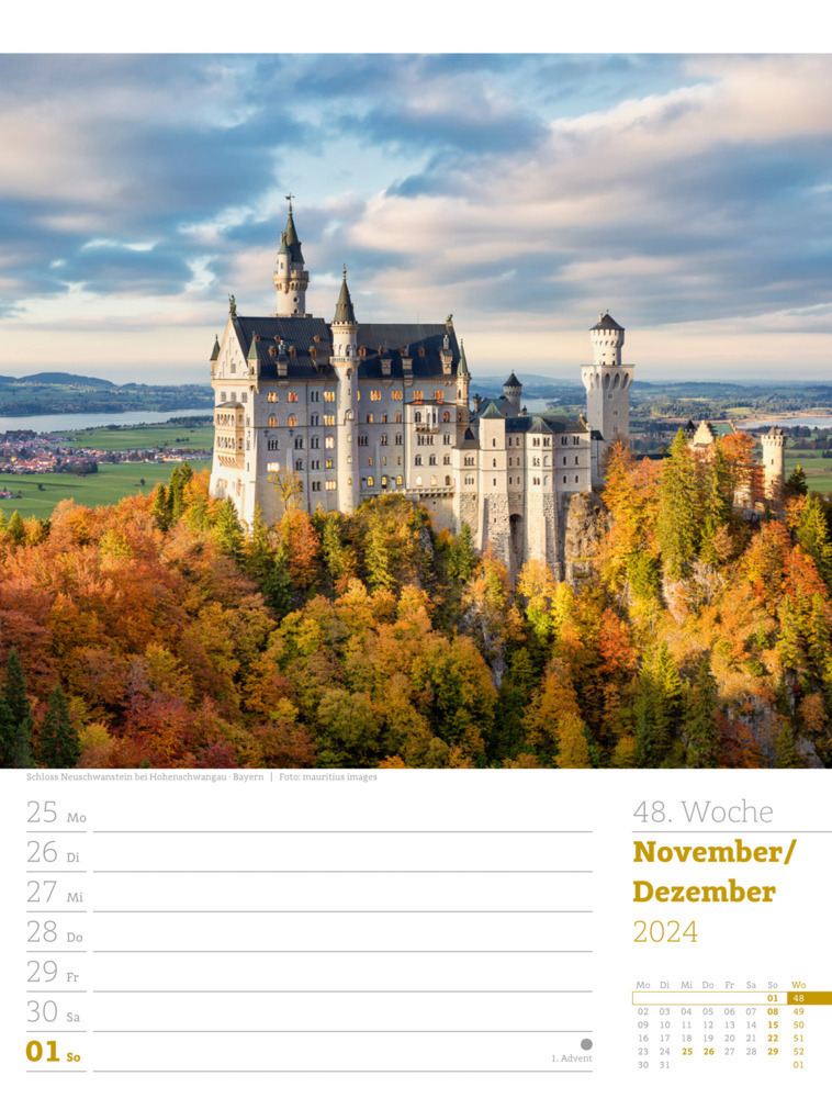 Bild: 9783838434049 | Malerisches Deutschland - Wochenplaner Kalender 2024 | Kunstverlag