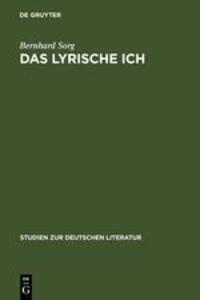 Cover: 9783484180802 | Das lyrische Ich | Bernhard Sorg | Buch | ISSN | VI | Deutsch | 1985