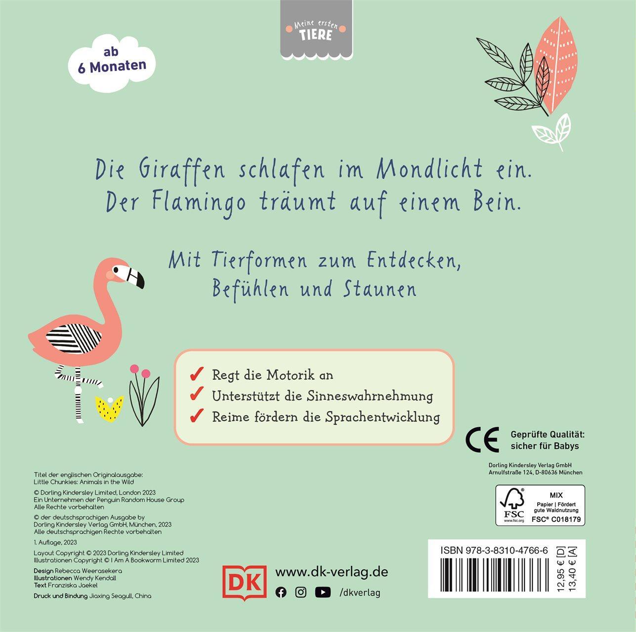Rückseite: 9783831047666 | Meine ersten Tiere. Wilde Tiere | Franziska Jaekel | Buch | 12 S.