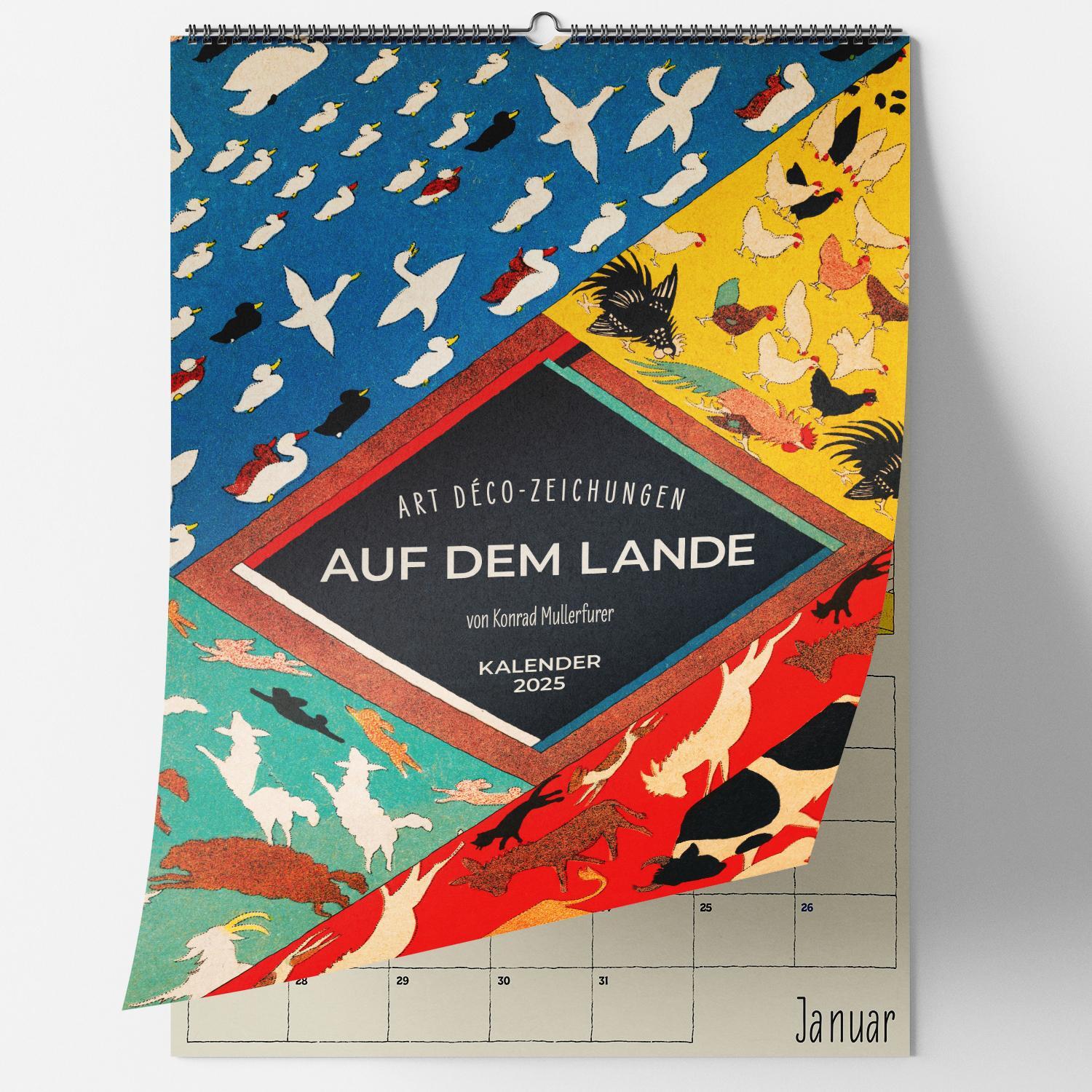 Cover: 9783968491523 | Auf dem Lande. Art Déco Zeichnungen von Konrad Mullerfurer....