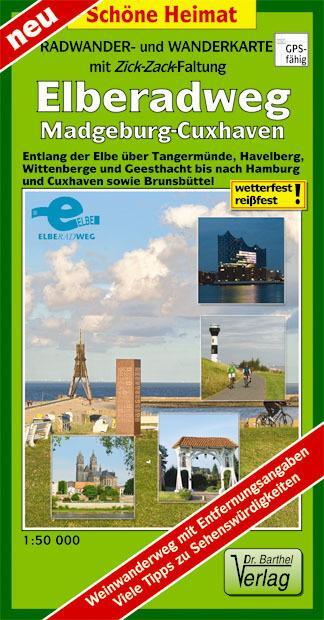Cover: 9783895912351 | Radwander- und Wanderkarte mit Zick-Zack-Faltung Elberadweg,...