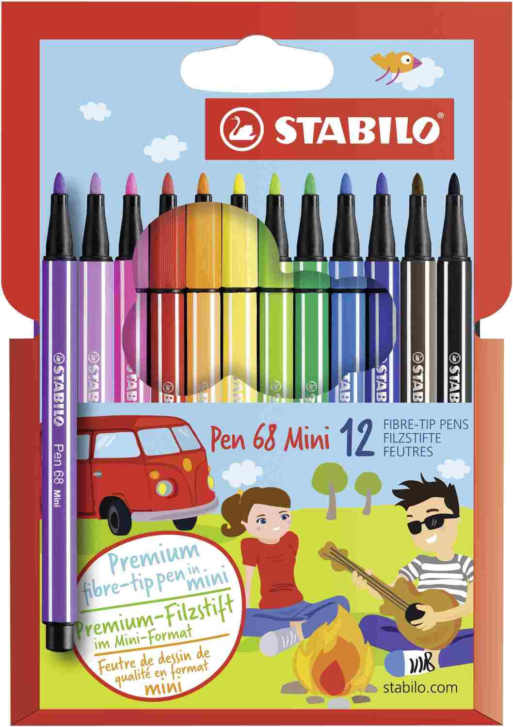 Cover: 4006381379670 | STABILO Filzstift Premium-Filzstift Pen 68 Mini, 12er Set | 668/12