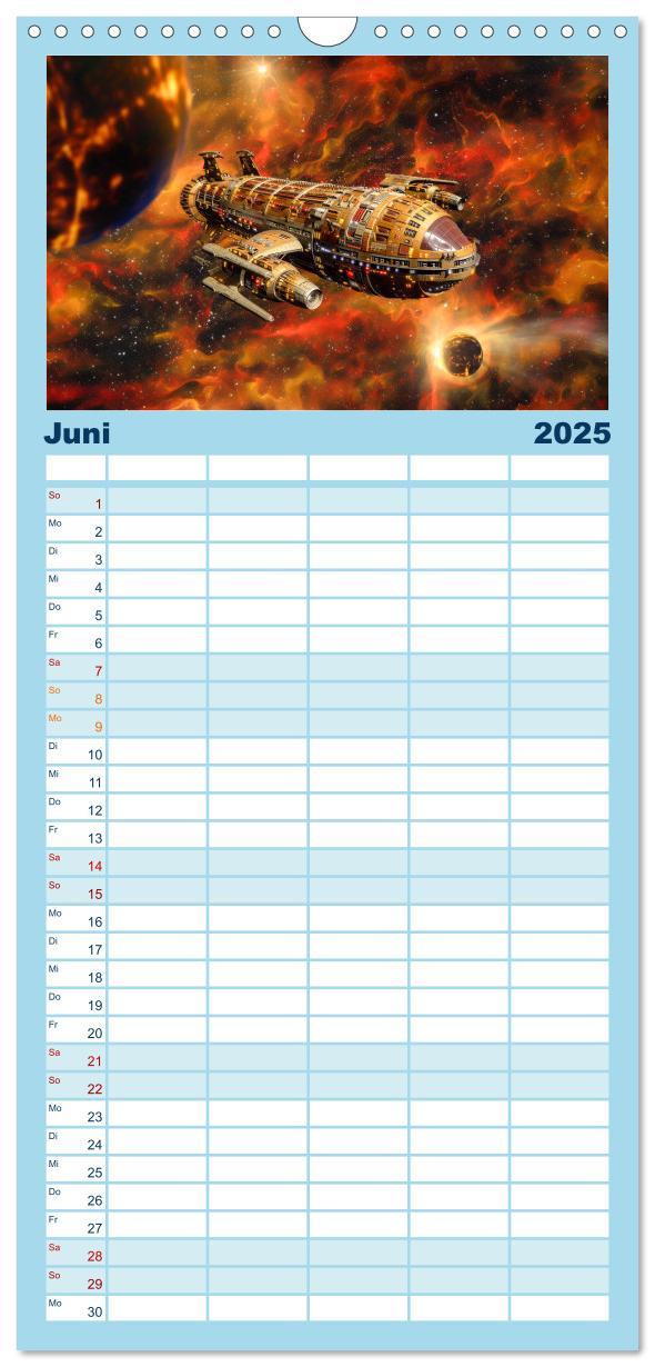 Bild: 9783457153956 | Familienplaner 2025 - Sternenreisen - Ein kosmischer Kalender mit 5...