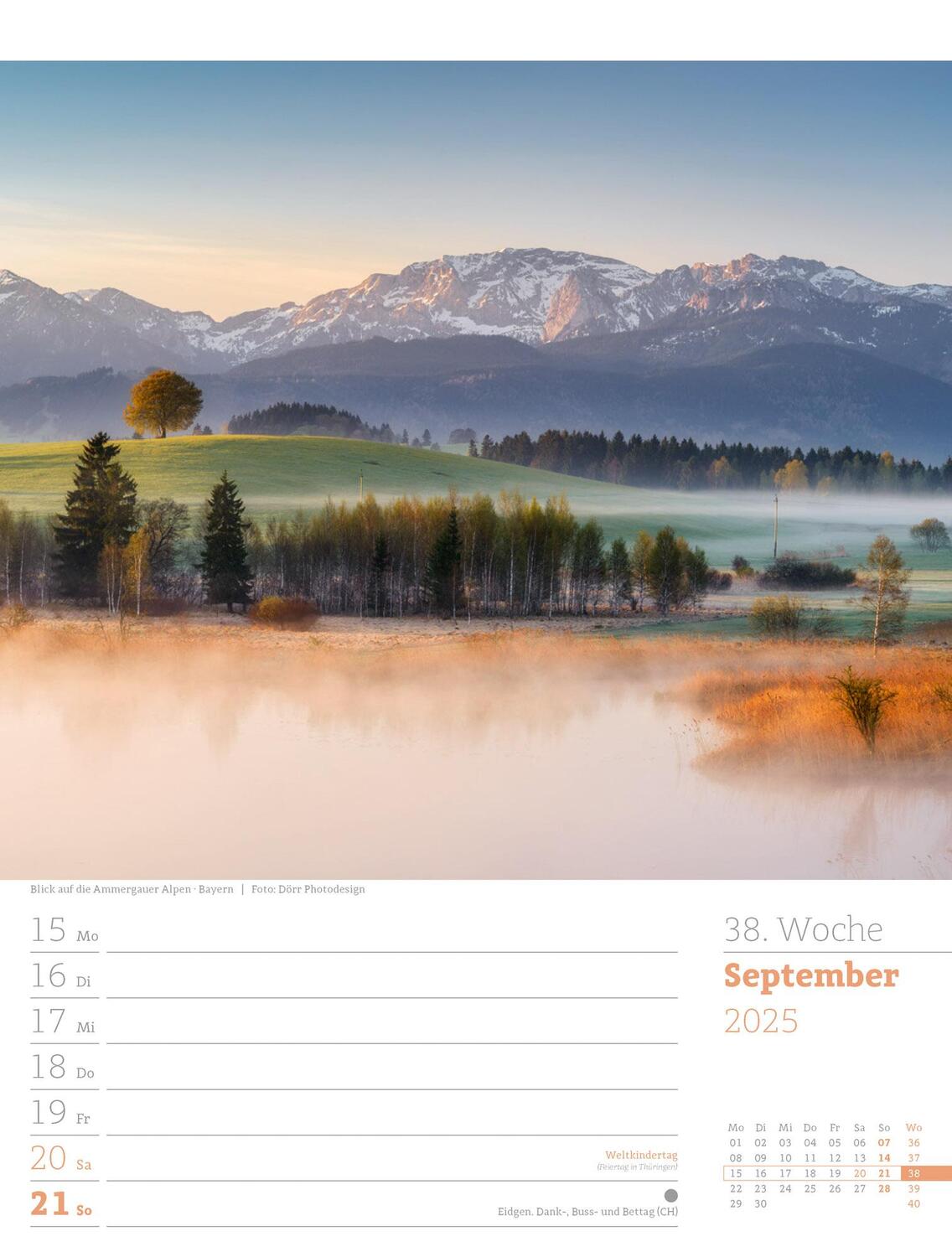 Bild: 9783838435046 | Malerisches Deutschland - Wochenplaner Kalender 2025 | Kunstverlag