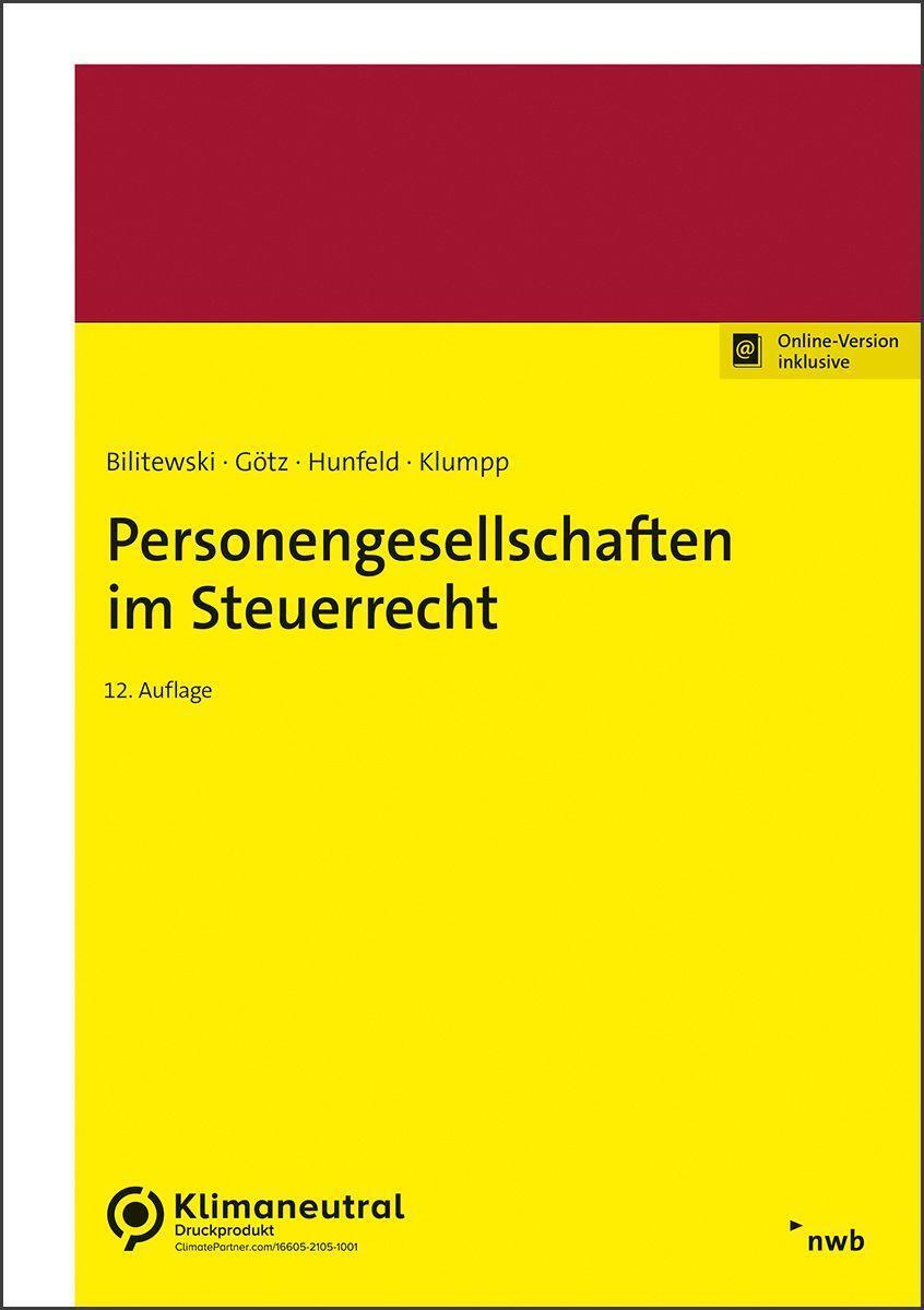 Cover: 9783482677526 | Personengesellschaften im Steuerrecht | Andrea Bilitewski (u. a.)