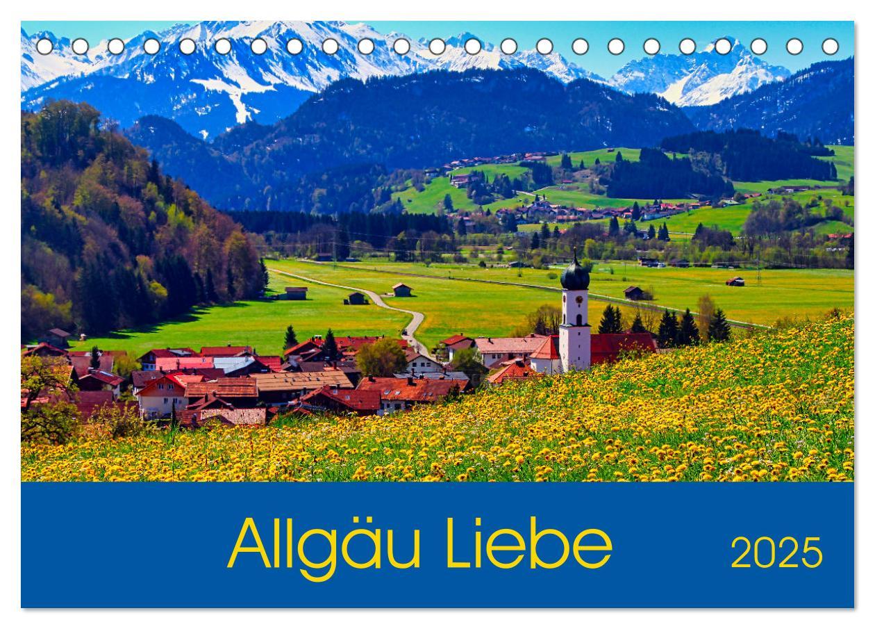 Cover: 9783435059744 | Allgäu Liebe (Tischkalender 2025 DIN A5 quer), CALVENDO Monatskalender