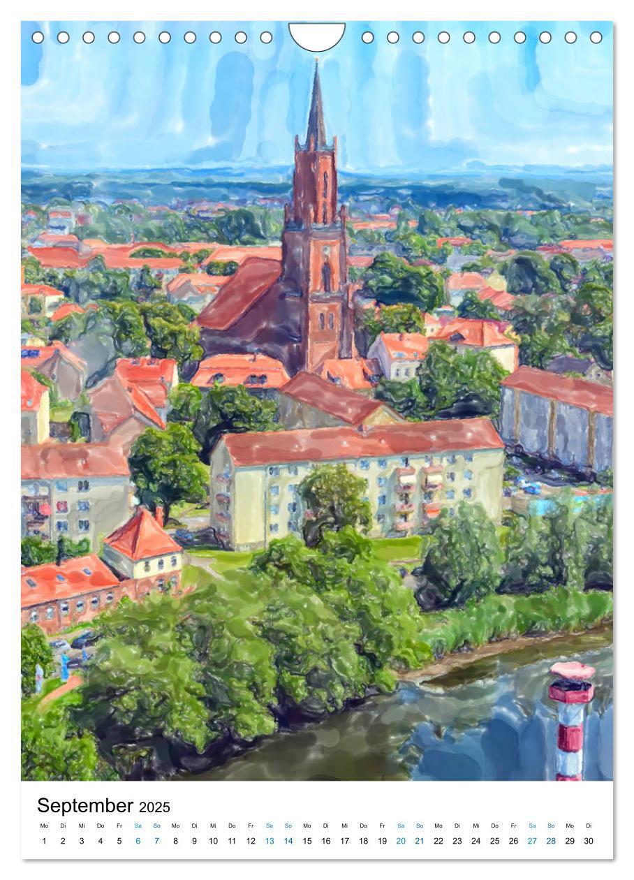 Bild: 9783435966752 | Rathenow - Illustrationen der Havel-Stadt (Wandkalender 2025 DIN A4...